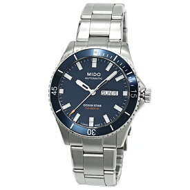 ミドー オーシャンスター200 腕時計 メンズ 自動巻き デイデイト ブルー文字盤 42.5mmケース M026 430 11 041 00 【並行輸入品】