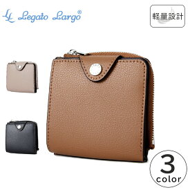 Legato Largo 財布 二つ折り財布 軽量 薄い コインケース ミニ財布 うすいサイフ レガートラルゴ LJ-P3001