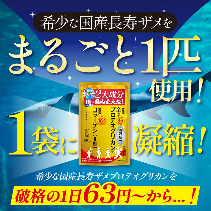 楽天市場】【楽天1位】関節膝サプリ 東京農工大学 野村義宏教授 共同 