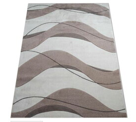 ラグ 絨毯 カーペット 133×190cm ベージュ色 モダンデザイン ウィルトン製 長方形 PARUMA