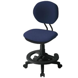 コイズミ ジャストフィットチェア 回転学習デスクチェア 布張り JustFit Chair ネイビーブルー色 CDY-373 BK NB