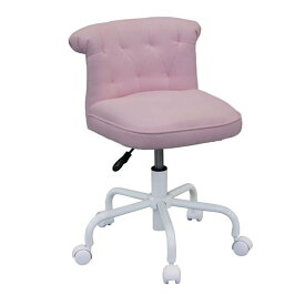 学習椅子、キッズチェア　デザイン背もたれ　回転デスクチェア　パフィー　ピンク色