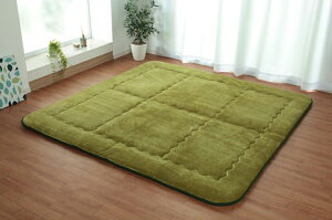 長方形こたつ敷布団 190×240サイズ スムース あったかふっくら敷 グリーン色