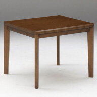 ハイタイプこたつテーブル ダイニングコタツ90×75センチ 長方形こたつ ブラウン色