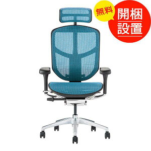 �J���ݒu �f�X�N�`�F�A �G���S�q���[�}���`�F�A�[ Ergohuman ENJOY2-H �u���b�N�t���[��/�u���[