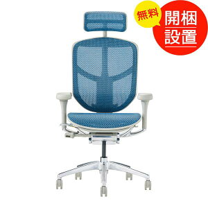 �J���ݒu �f�X�N�`�F�A �G���S�q���[�}���`�F�A�[ Ergohuman ENJOY2-HAM �O���[�t���[��/�u���[