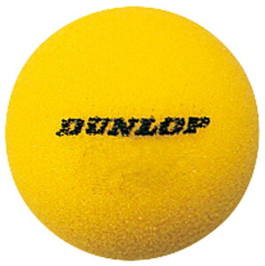 DUNLOP(ダンロップ)テニス スポンジボール SPONGE YL(スポンジYL) 半ダース(6球入) ショートテニス用 NSPNGE2YL6BOX イエロー
