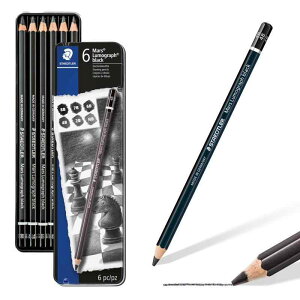 �X�e�b�h���[(STAEDTLER) ���M 8B 7B 6B 4B 2B HB �}���X �����O���t �u���b�N �`��p �f�b�T�� �J�[�{���c 6�d�x�Z�b�g 100B G6