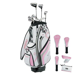 Cleveland GOLF(�N���[�u�����h�S���t) ���f�B�X �N���u�Z�b�g BLOOM �u���[�� �p�b�P�[�W�Z�b�g2022�N���f�� (8�{�Z�b�g) �J�[�{�� �E �t���b�N�X:L