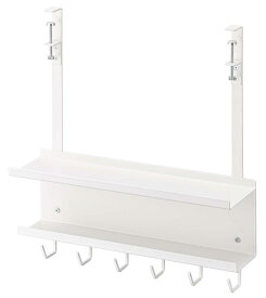 山崎実業(Yamazaki) デスク下 ケーブル &amp; ルーター収納 ラック ホワイト 約W40XD11.5XH43cm smart スマート コード 浮かせて収納 デットスペースを有効活用 5461