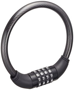 キャプテンスタッグ(CAPTAIN STAG) 自転車 鍵 ロック ワイヤーロック ワイヤー錠 コイルワイヤー 【ダイヤル式/ディンプルキー式】 直径12mm ダイヤル暗証番号変更可能
