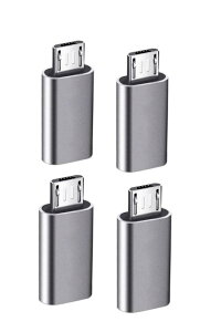USB-C → Micro USB アダプタ Type-C (メス) to Micro USB (オス) 変換アダプタ 2個入り マイクロUSB変換アダプター 変換コネクタ 充電とデータ転送 Xperia、Galaxy、Nexus、HUAWEI等Mic