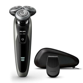 【除菌洗浄器付き】フィリップス 9000シリーズ メンズ 電気シェーバー 72枚刃 回転式 お風呂剃り &amp; 丸洗い可 トリマー・洗顔ブラシ・洗浄充電器付 S9732A/33