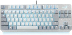 ASUS �Q�[�~���O�L�[�{�[�h ROG Strix Scope NX TKL Moonlight White �L�� ���J�j�J�� ���{��z�� 80%���C�A�E�g RGB FPS�Ή� ROG NX�X�C�b�` �A���~�t���[�� Aura Sync���C�e�B���O���� ��