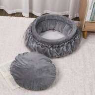 猫ベッド 犬ベッド ねこベッド ペットベッド レース プリンセスベッド リボン付き 猫用ベッド 犬用ベッド…
