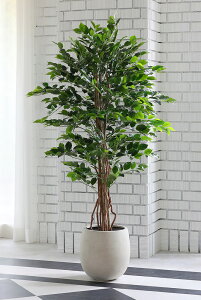リアルなフェイクグリーン ベンジャミン(小)(大)フェイクグリーン 大型 観葉植物 120cm 165cm おすすめ リアル 造花 お洒落 インテリア 安い 大きい 造花 天然木 アート 枯れない