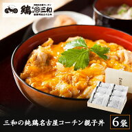 【期間限定ポイント5倍！ 】【名古屋コーチン 親子丼セット 6食詰合せ】 送料無料 冷凍 親子丼の素 地鶏 …