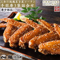 ★＜数量限定＞訳あり40％OFF（賞味期限：2026年7月15日）★【名古屋コーチン 手羽唐3袋詰合せ（200g×3…