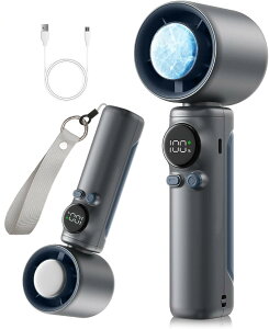 ORTCI �g�ѐ�@ �n���f�B�t�@�� ��p�v���[�g�y2025�V���f���E �u�ԗ�p-16���E�������[�^�[�z1-100���i�K���� Type-C �[�d����@ 4000mAh 7���H���╗ �n���f�B��@ ���� �É� ���t�@�� ��