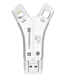 SD�J�[�h���[�_�[ iPhone 4in1 1TB�Ή� �o�b�N�A�b�v �A�_�v�^�[ �����ڍs �X�}�z �m�[�g�p�\�R�� �J���� �ǂݎ�� USB������ �ʐ^ �ۑ� �X�}�z �f�[�^������ IOS/Type-c/USB/Micro �}���`�J�[�h���[�_�[
