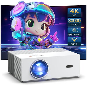 y4000~OFFN[|8Vo ! zJOWLURK vWFN^[ ƒp 30000LM 4K 邢I[gtH[JX ␳ 1080P WiFi6 Bluetooth5.4 z[VA^[ rWlX cp V X}z p\R DVD PS5 Q