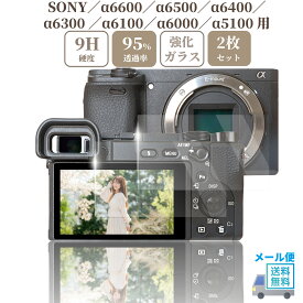 SONY a6400 / a6600 / a6500 / a6300 / a6100 / a6000 / a5100 専用 ガラスフィルム 液晶 保護 硬度9H 【 2枚 】セット
