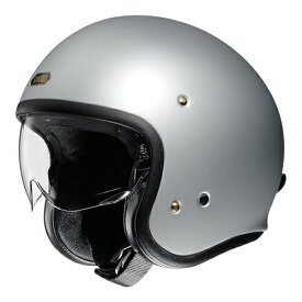 shoei J・O matte light silver helmet(ショウエイ ジェイ・オー マットライトシルバー バイク用ヘルメット)、M(57-58cm)、XL(61-62cm)