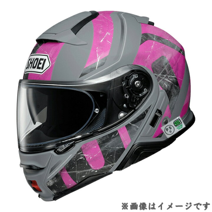 楽天市場】ショウエイ ネオテックツージョーント グレー/ピンク【SHOEI  