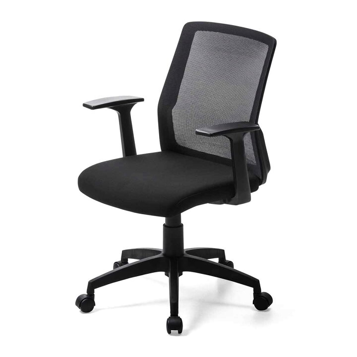 楽天市場】メッシュチェア オフィスチェア ミドルバック 幅広座面 ガス  