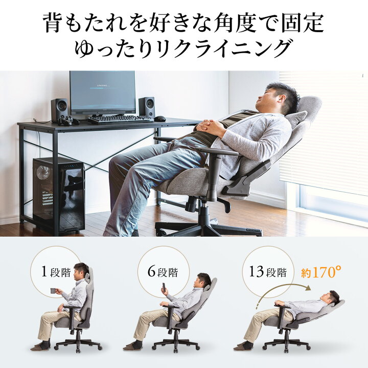 楽天市場】オフィスチェア ファブリック チェア ゲーミングチェア 前傾 