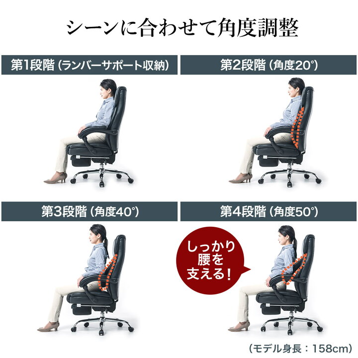 楽天市場】【楽天1位受賞】オフィスチェア レザー ハイバック 