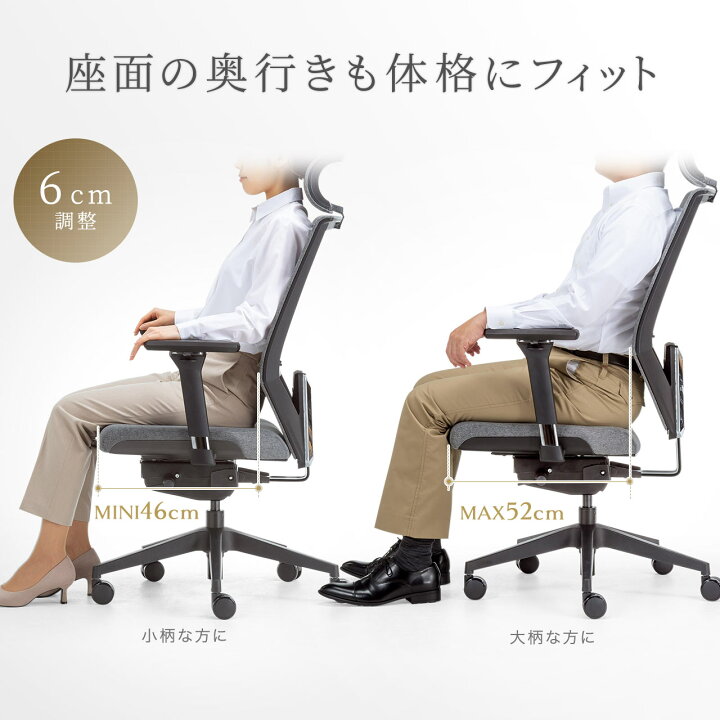 楽天市場】【楽天1位受賞】オフィスチェア 前傾チルト ファブリック 
