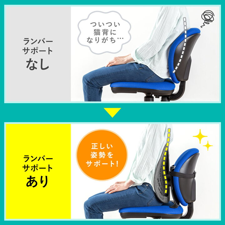 楽天市場】ランバーサポート 椅子 オフィス 腰 クッション オフィス 