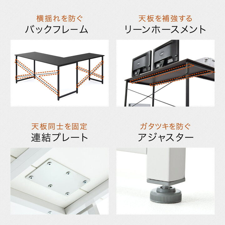 楽天市場】【楽天1位受賞】 パソコンデスク L字デスク デスク PCデスク  
