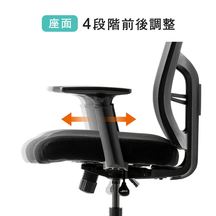 楽天市場】高耐荷重メッシュチェア 耐荷重130kg ランバーサポート 