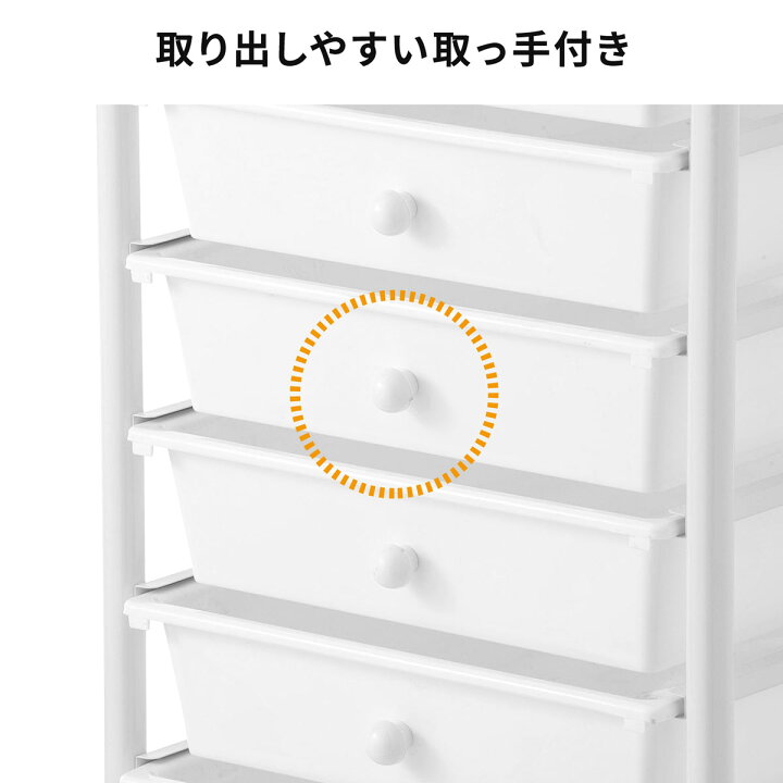 楽天市場】デスクワゴン キャスター付 引き出し ツールワゴン 収納 