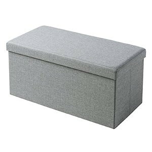 スツール 収納 椅子 折りたたみ ボックス オットマン 収納スツール 2人掛け 幅76cm×奥行き38cm フタ付き おしゃれ 座面取り外し可能 耐荷重200kg 腰掛け デスクチェア チェア