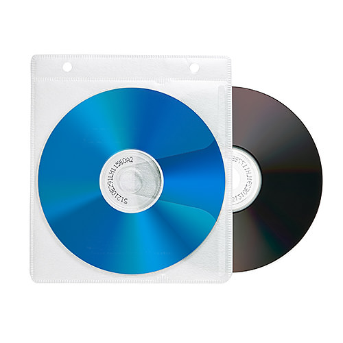 ブルーレイディスク対応 CDケース DVDケース 不織布ケース 2穴付 両面収納×100枚セット 収納ケース メディアケース  Blu-ray・DVD・CD対応 | サンワダイレクト楽天市場店