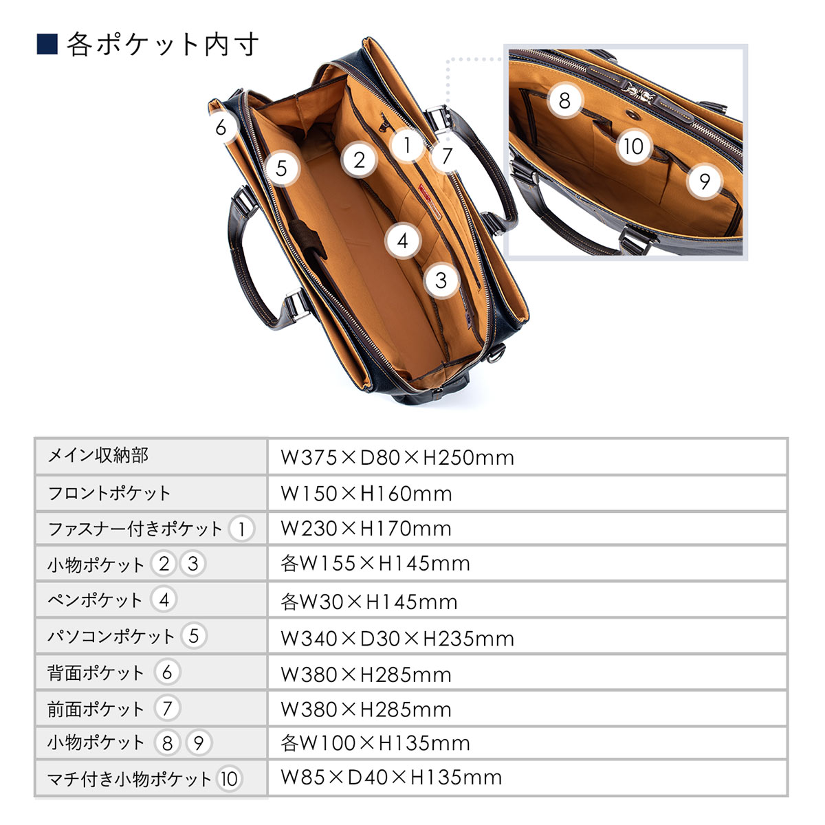 ビジネスバッグ メンズ 日本製 40代 豊岡縫製 国産素材岡山デニム使用 2WAY ダブル収納 三方ファスナー おしゃれ 通勤 13.3型 A4 バッグ 