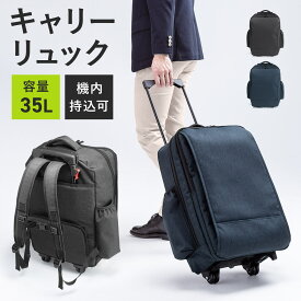 キャリーバッグ キャリーリュック ソフトキャリー スーツケース リュックキャリー 2way 35L 旅行 出張 大容量 バックパック キャスター キャリーバッグ ビジネスリュック 機内持ち込み