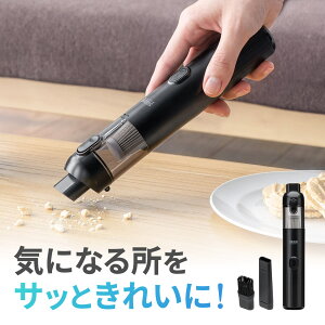 �n���f�B�N���[�i�[ �R�[�h���X �� �|���@ �R���p�N�g 14000Pa ���͋z�� �y�� ���|���@ Type-C �[�d�� USB-C HEPA�t�B���^�[�t�� �u���b�N