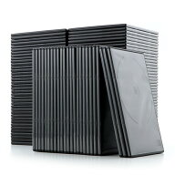 【楽天1位受賞】DVDケース トールケース 7mm 2枚収納×100枚セット ブラック CDケース 収納ケース メディ…