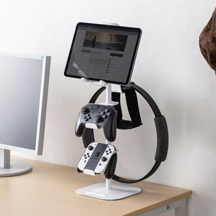 楽天市場 コントローラー スタンド ヘッドホン 収納 タブレットホルダー 収納ラック ゲームコントローラー ヘッドセット Switch スイッチ Ps4 Ps5 ジョイコン プロコン リングコン ゲームコントローラースタンド ゲームパッドスタンド 収納スタンド スマホホルダー