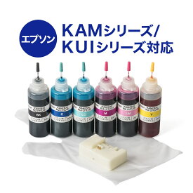 詰め替えインク( エプソン KUIシリーズ KAMシリーズ リセッター付き 60ml