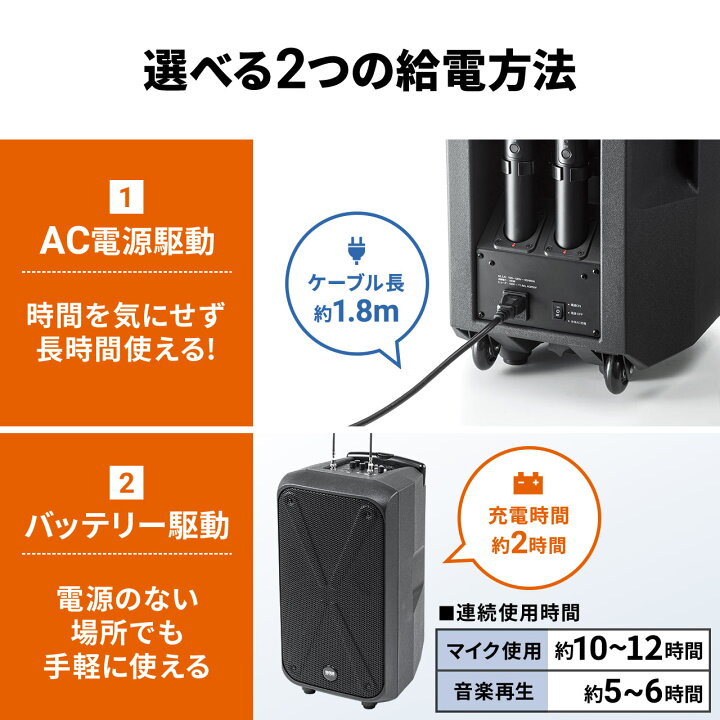 楽天市場】【楽天1位受賞】ワイヤレス 拡声器 大音量 ハンドマイク 