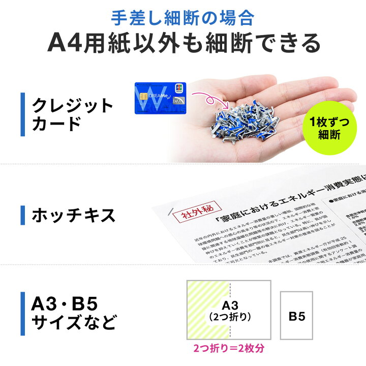 楽天市場】【楽天1位受賞】シュレッダー 家庭用 業務用 マイクロカット 