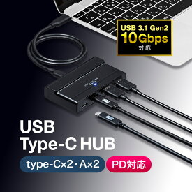 Type c ハブ USBハブ 4ポート USB3.1 USB3.0 USB2.0 USB1.1 USB PD 充電対応 バスパワー セルフパワー ACアダプタ付き USB C ハブ USB3.0ハブ Type C Hub Type-c MacBook MacBook Pro ドッキングステーション typec USB-C おしゃれ