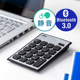 【楽天1位受賞】Bluetoothテンキー Bluetooth 無線 静音 モバイル 持ち運び 薄型 小型 パンタグラフ アイソレーション 電池式