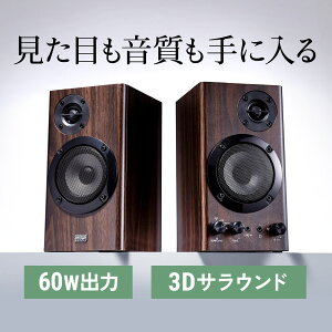 PCXs[J[ ؐ2chXs[J[ 60W  3DTEh ACd ȃXy[X cB[^[ AUX 3.5mm Oʃwbhz[q _[NuE