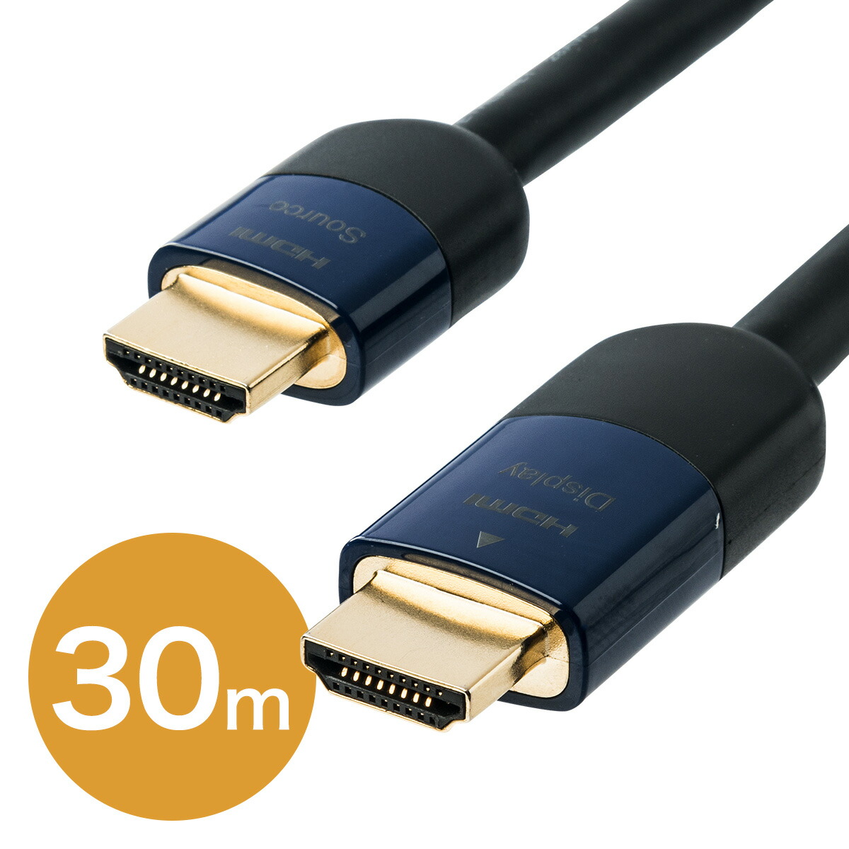 500-HDMI013-30 サンワダイレクト限定品 送料無料 HDMIアクティブケーブル 30m 卓抜 イコライザ内蔵 ブラック バージョン1.4準拠品 商店 フルHD対応 HDMIケーブル Activeケーブル